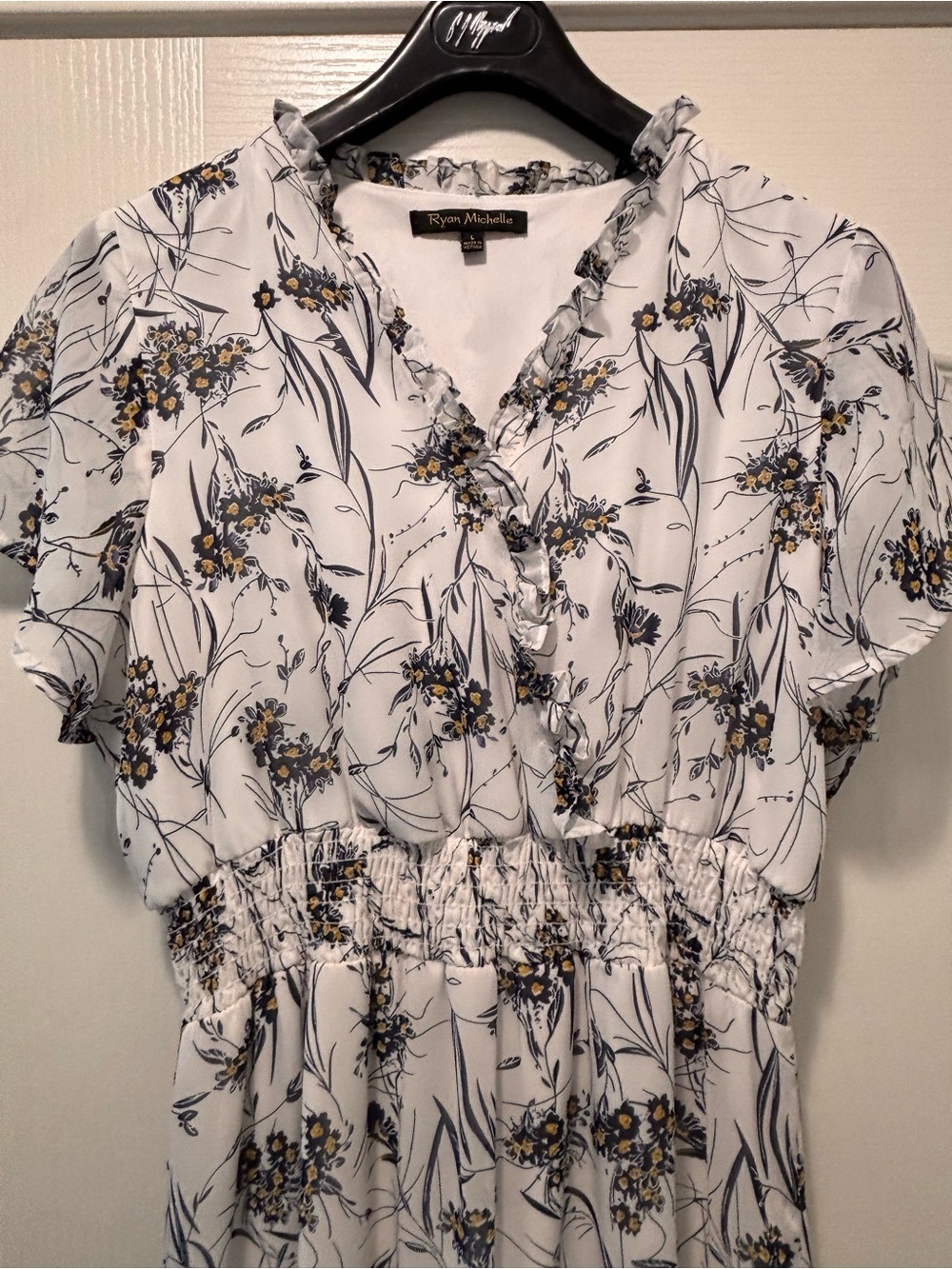 Cottage Romantic Boho Floral Midi Dress – Size L - Picture 7 of 9